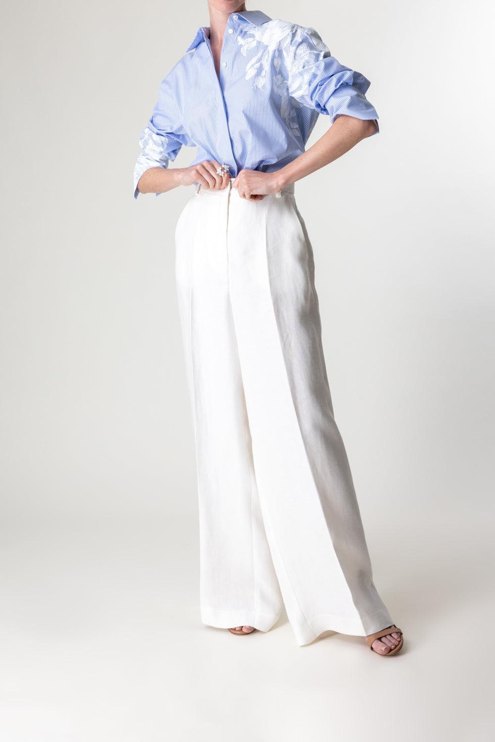 Dylan Pant - White-WHITE-2-CLOTHINGPANTWIDE LEG-CHRISTY LYNN