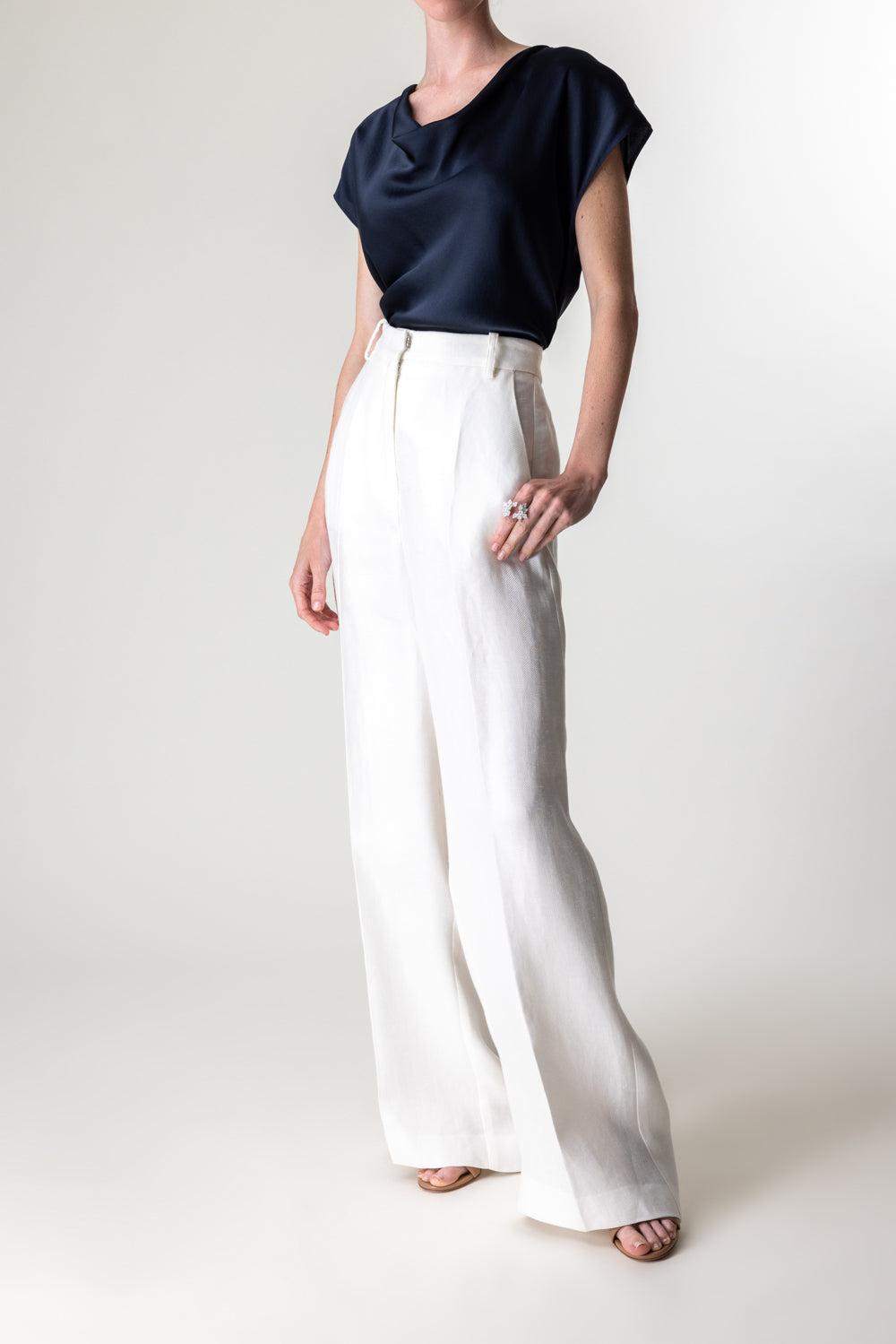 Dylan Pant - White-WHITE-2-CLOTHINGPANTWIDE LEG-CHRISTY LYNN