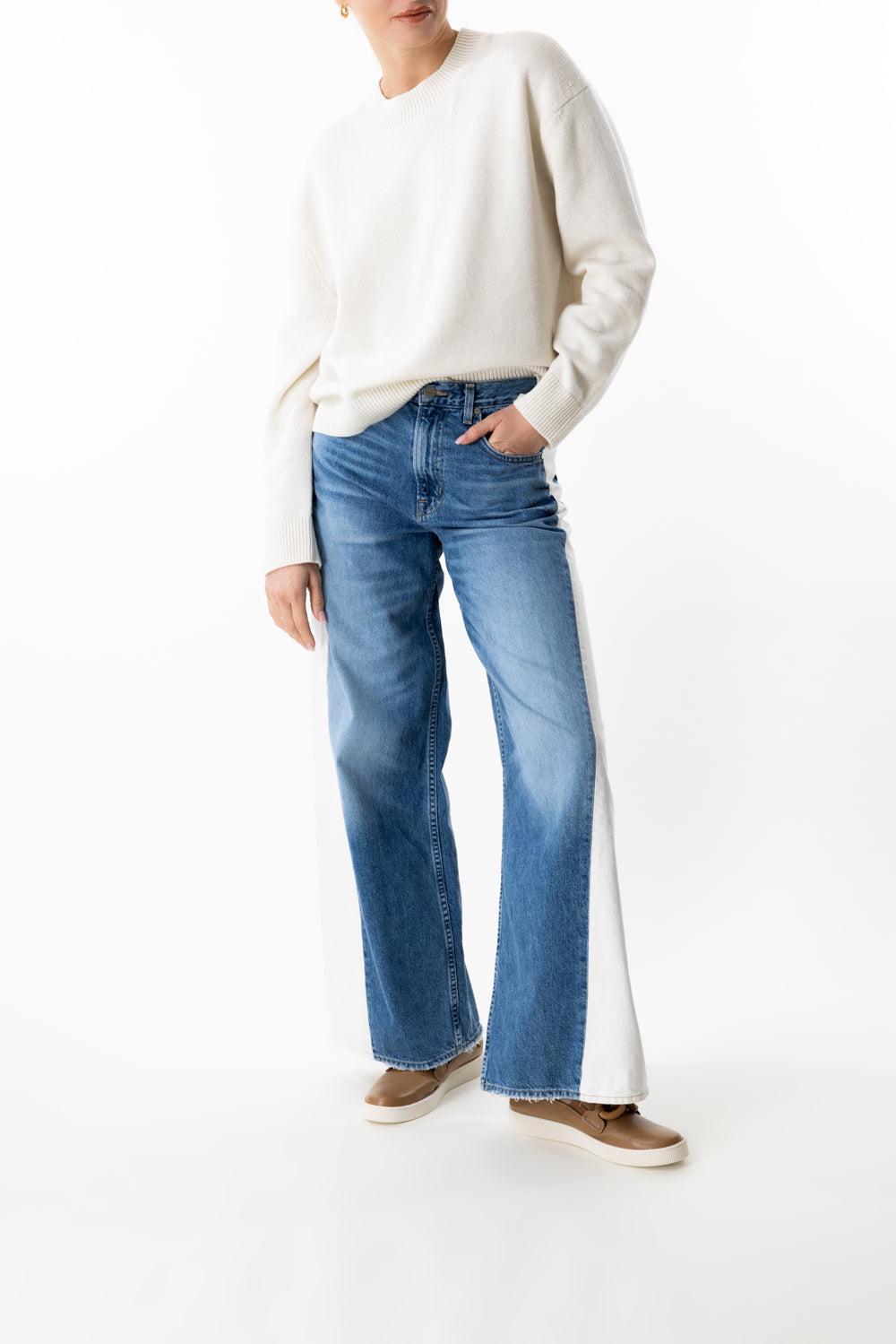 Ramblin Man Pant-WHITE/VINTAGE DENIM-26-CLOTHINGPANTDENIM-TWP