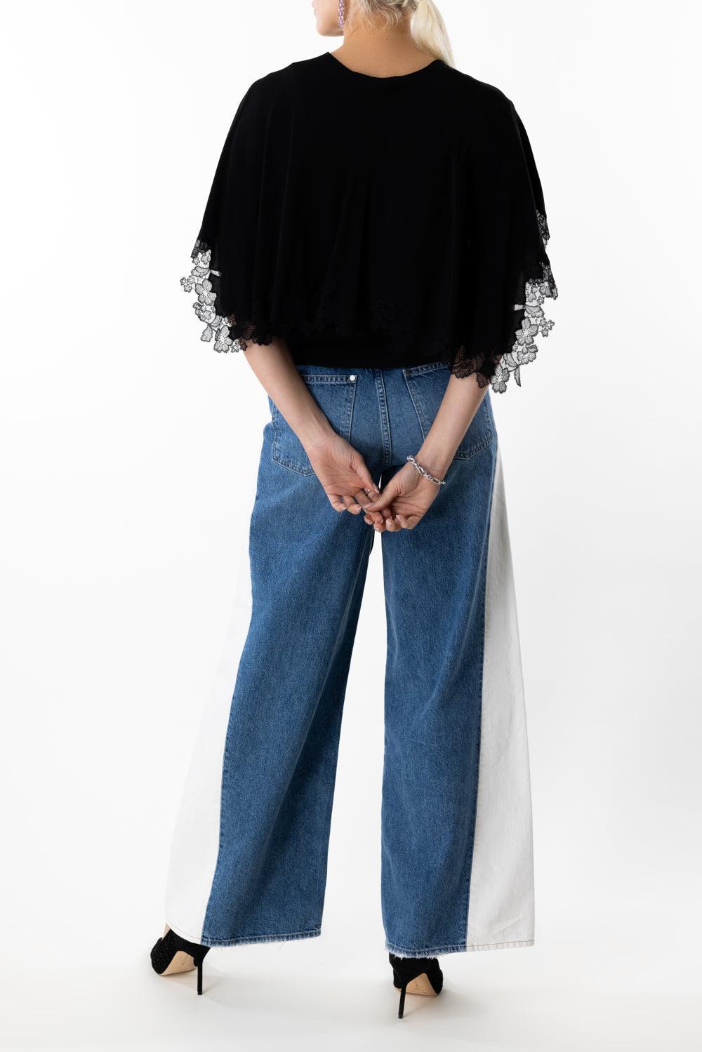 Lace Detailed Top-BLACK-38-CLOTHINGTOPBLOUSE-STELLA MCCARTNEY