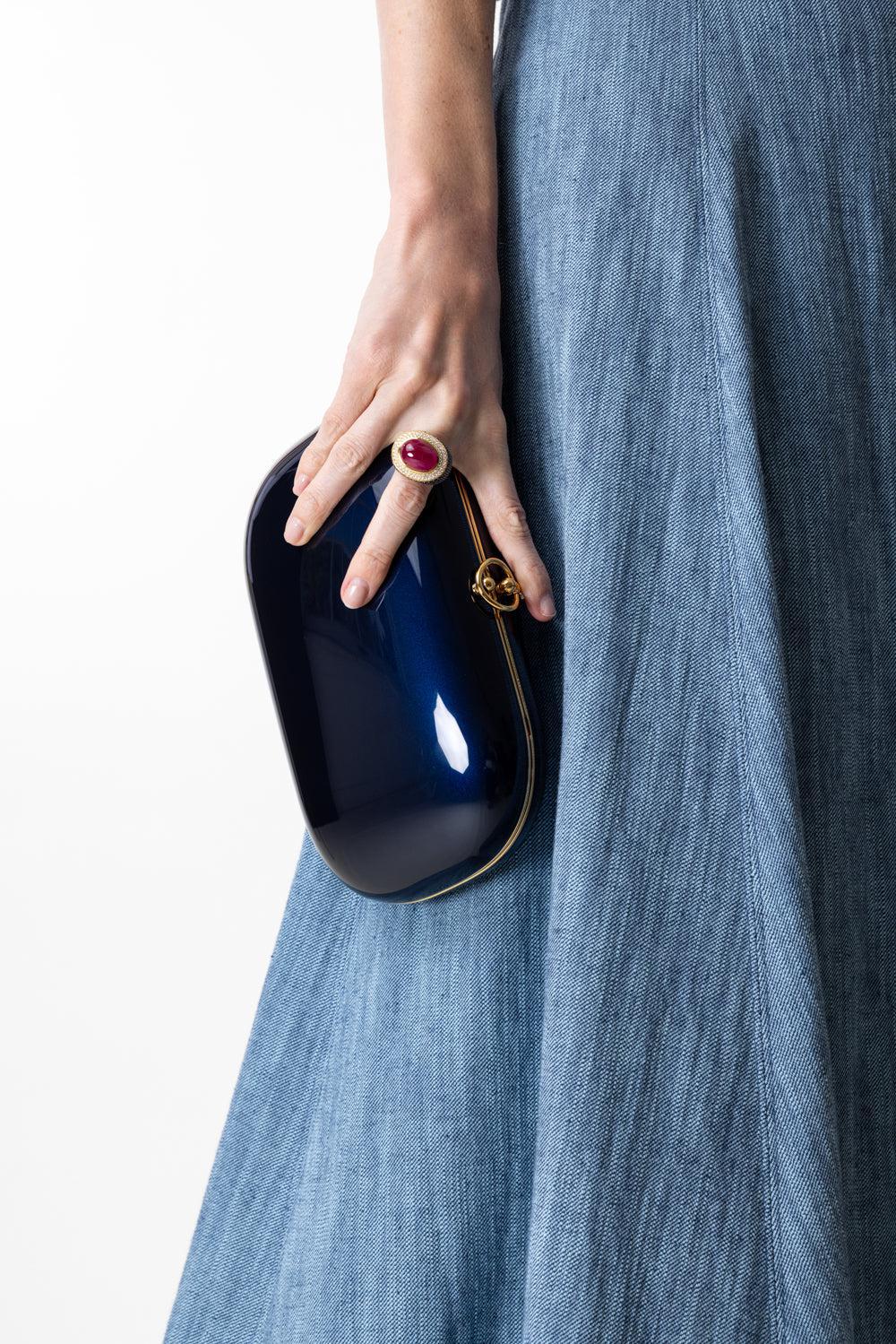 Elina Plus Clutch - Touring Navy-TOURGNVY-O/S-HANDBAGCLUTCHES-JEFFREY LEVINSON