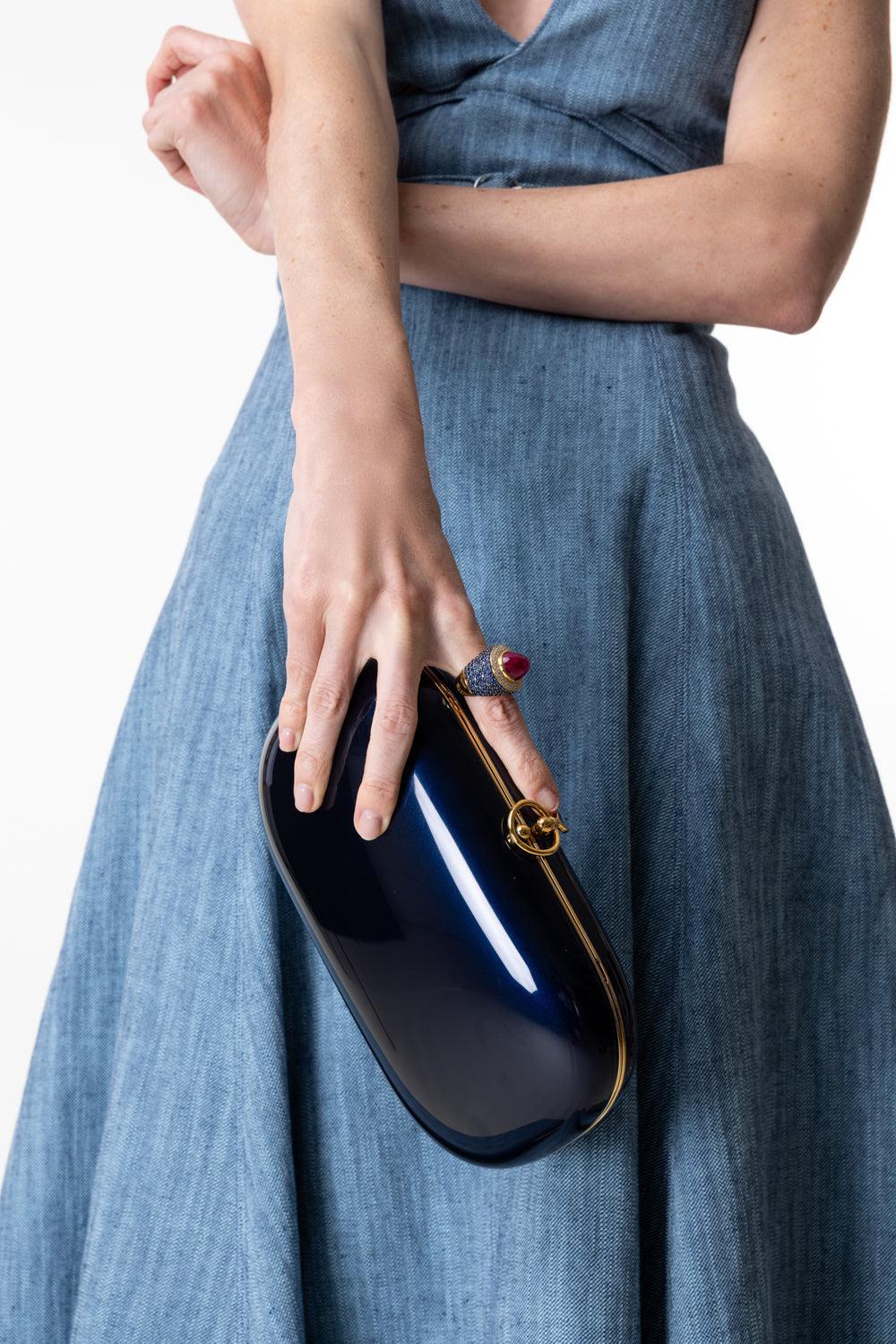 Elina Plus Clutch - Touring Navy-TOURGNVY-O/S-HANDBAGCLUTCHES-JEFFREY LEVINSON