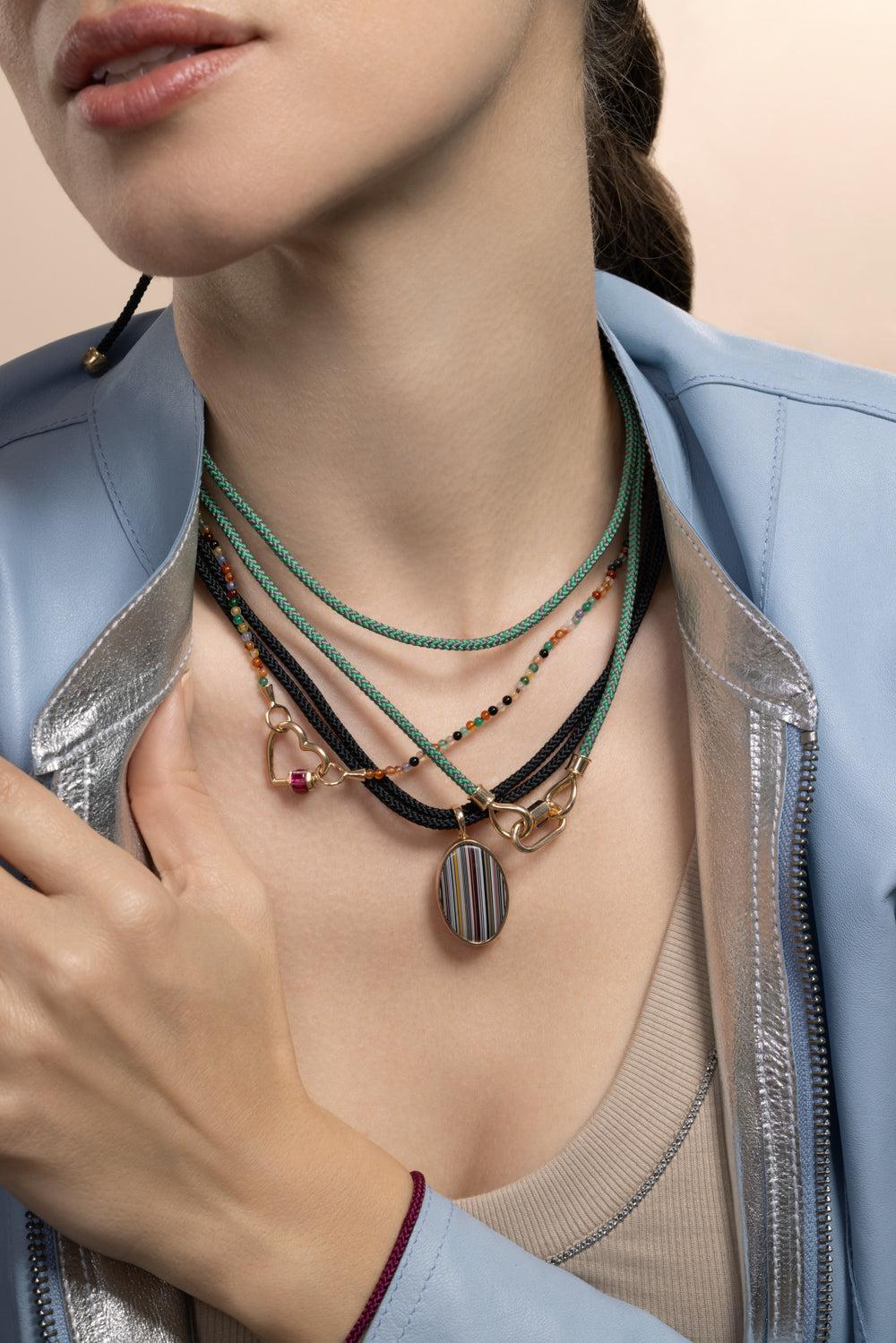 Greenbean The String Project Necklace - Yellow Gold-YELLOW GOLD-32-JEWELRYFINE JEWELNECKLACE O-MARLA AARON