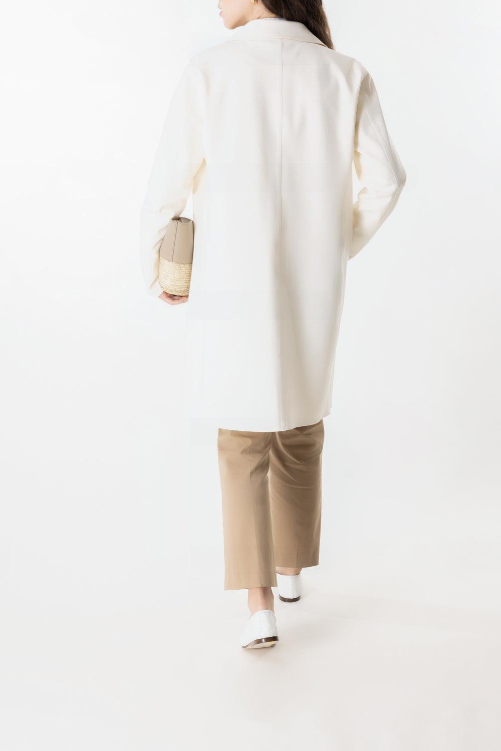 Snap Front Jacket-MILK-40-CLOTHINGJACKETCASUAL-HERNO