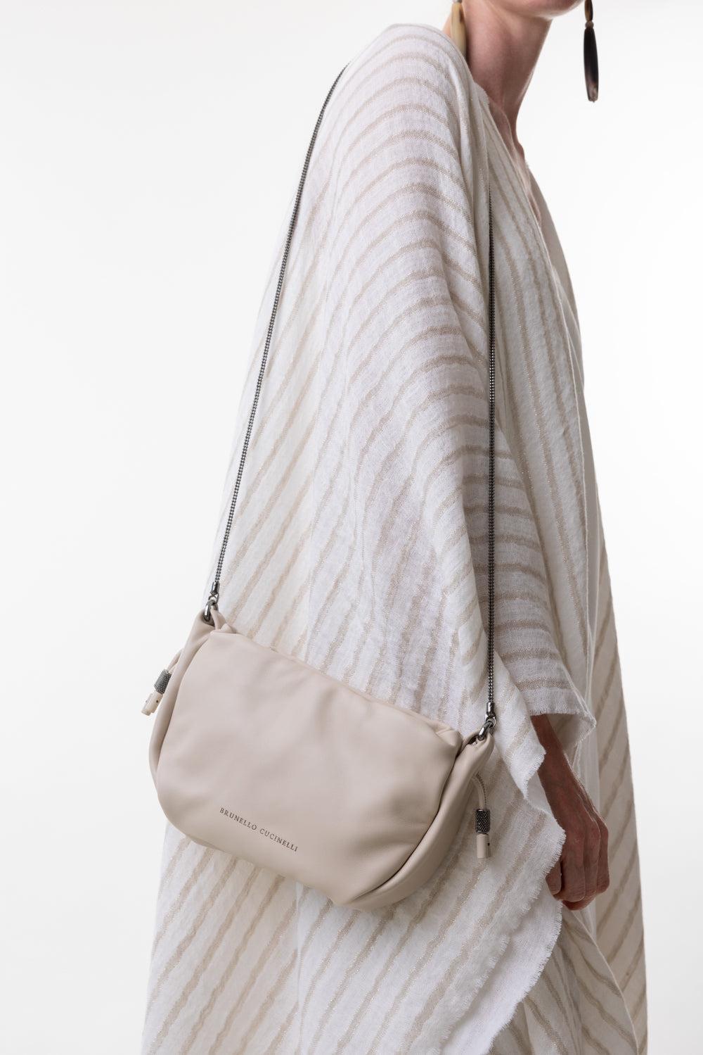 Mini Mellow Bucket Bag-IVORY-O/S-HANDBAGSHOULDER-BRUNELLO CUCINELLI