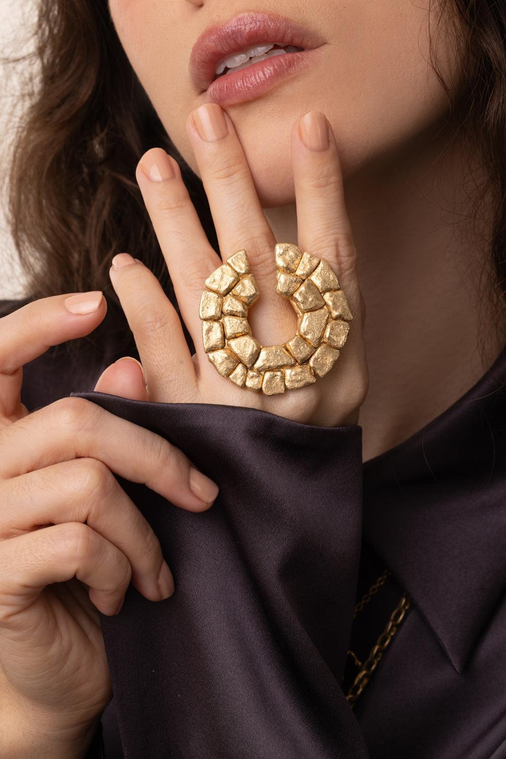 Cyfr Ring-YELLOW GOLD-7.5-JEWELRYFINE JEWELRING-VRAM