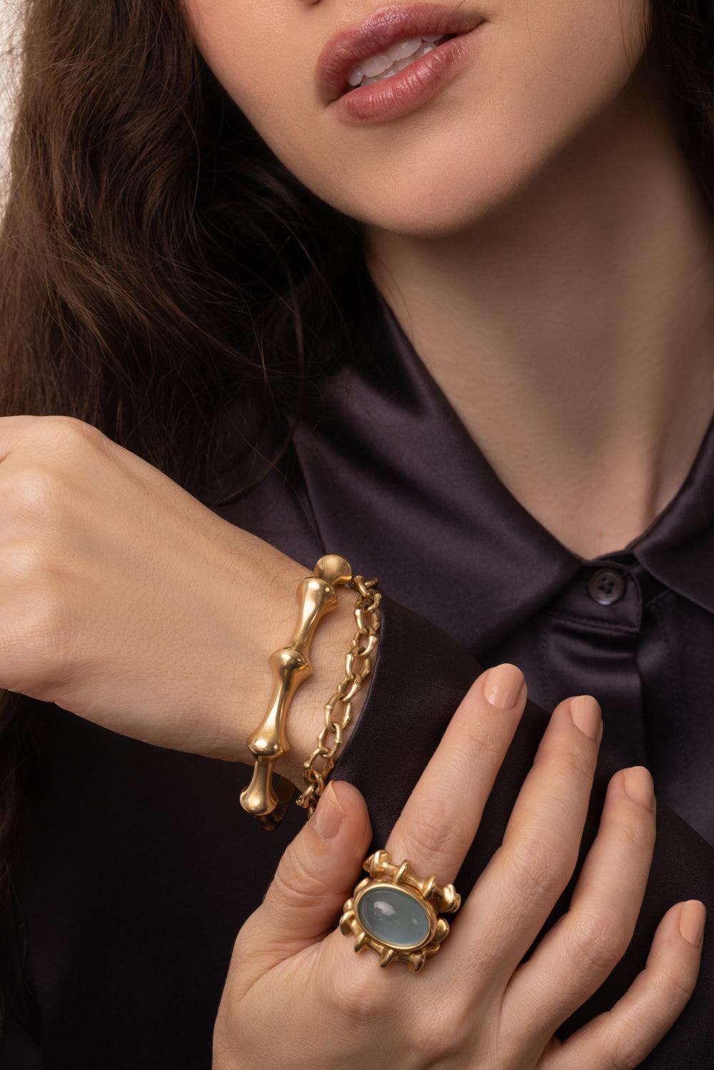 Chrona Chain Bracelet-YELLOW GOLD-M-JEWELRYFINE JEWELBRACELET O-VRAM