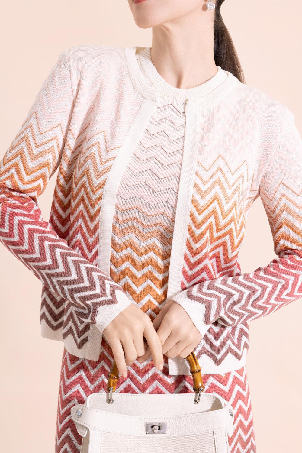 Ombre Knit Cardigan-MULTI-40-CLOTHINGTOPCARDIGAN-MISSONI