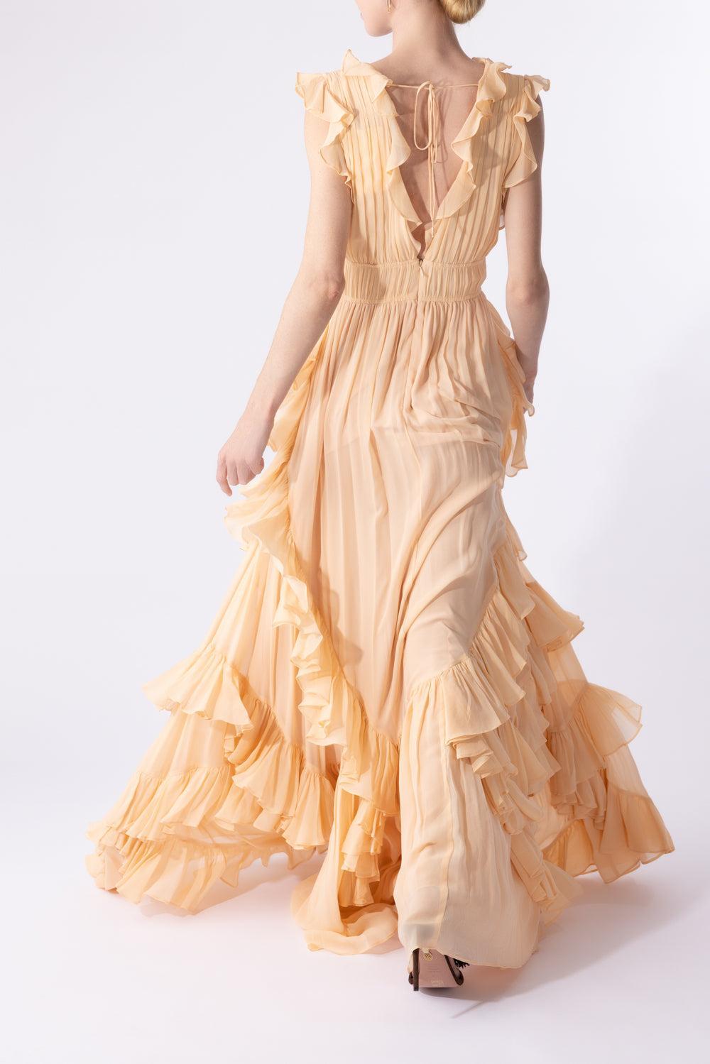 Florella Gown-PEONY-2-CLOTHINGDRESSGOWN-ULLA JOHNSON