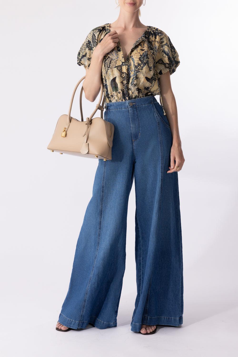 Issa Top-BELLFLWR-0-CLOTHINGTOPBLOUSE-ULLA JOHNSON