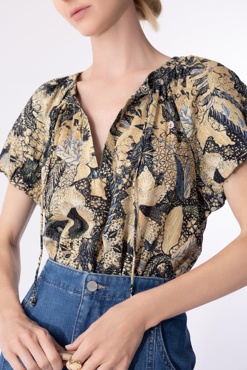 Issa Top-BELLFLWR-0-CLOTHINGTOPBLOUSE-ULLA JOHNSON