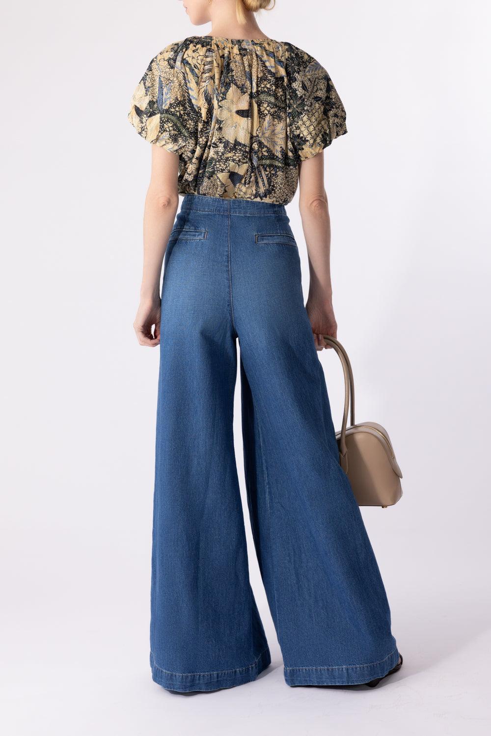 Issa Top-BELLFLWR-0-CLOTHINGTOPBLOUSE-ULLA JOHNSON