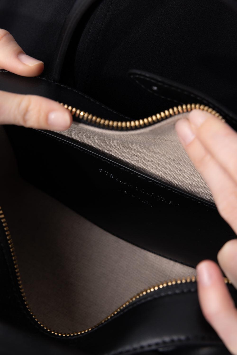 Stella Ryder Bag - Black Embossed-BLACK-O/S-HANDBAGTOTES-STELLA MCCARTNEY