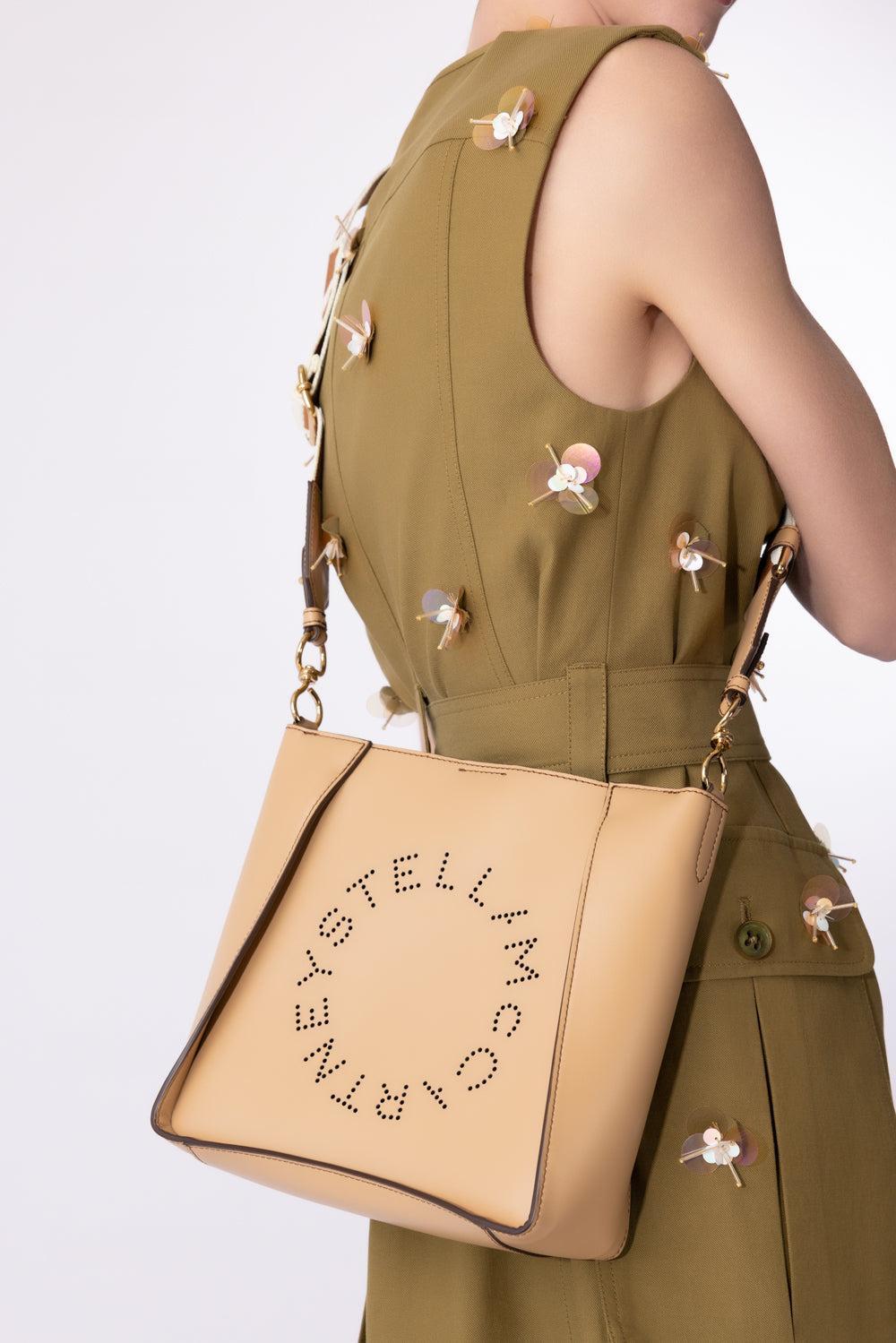 Logo Crossbody Bag - Fawn-FAWN-O/S-HANDBAGSHOULDER-STELLA MCCARTNEY