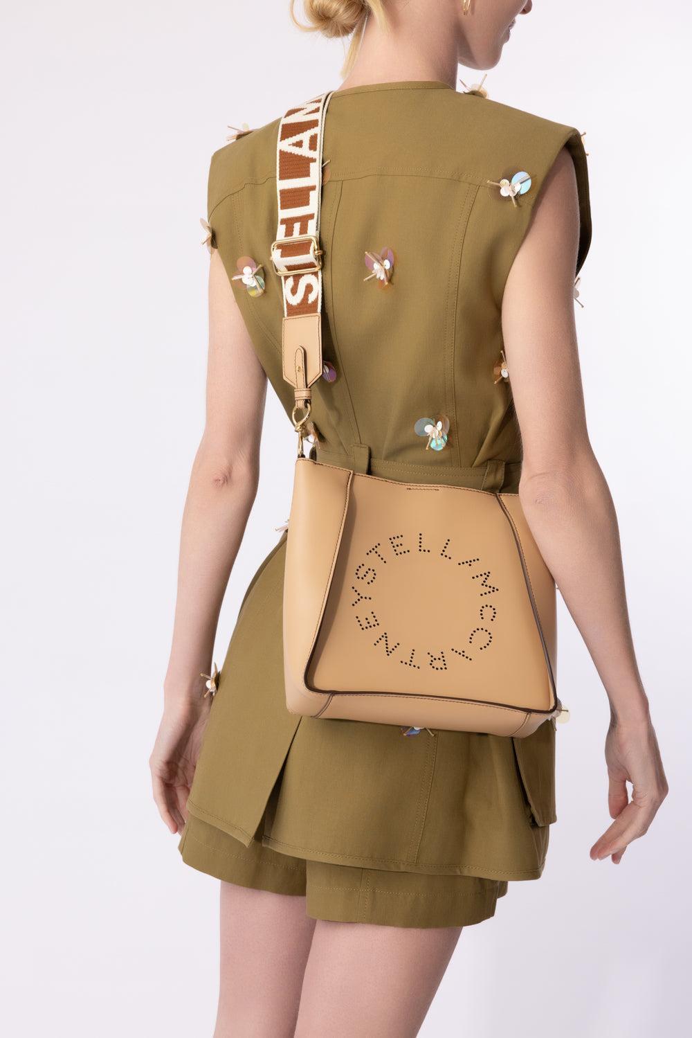 Logo Crossbody Bag - Fawn-FAWN-O/S-HANDBAGSHOULDER-STELLA MCCARTNEY