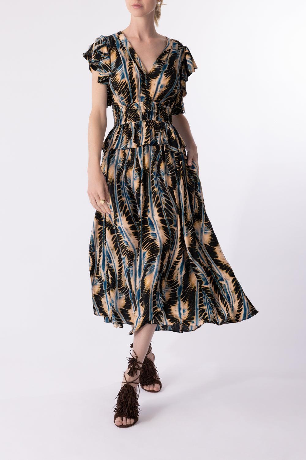 Brielle Dress-RIVER-0-CLOTHINGDRESSCASUAL-ULLA JOHNSON