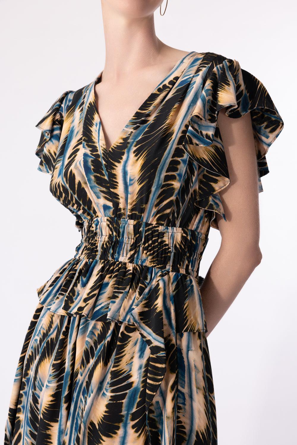 Brielle Dress-RIVER-0-CLOTHINGDRESSCASUAL-ULLA JOHNSON