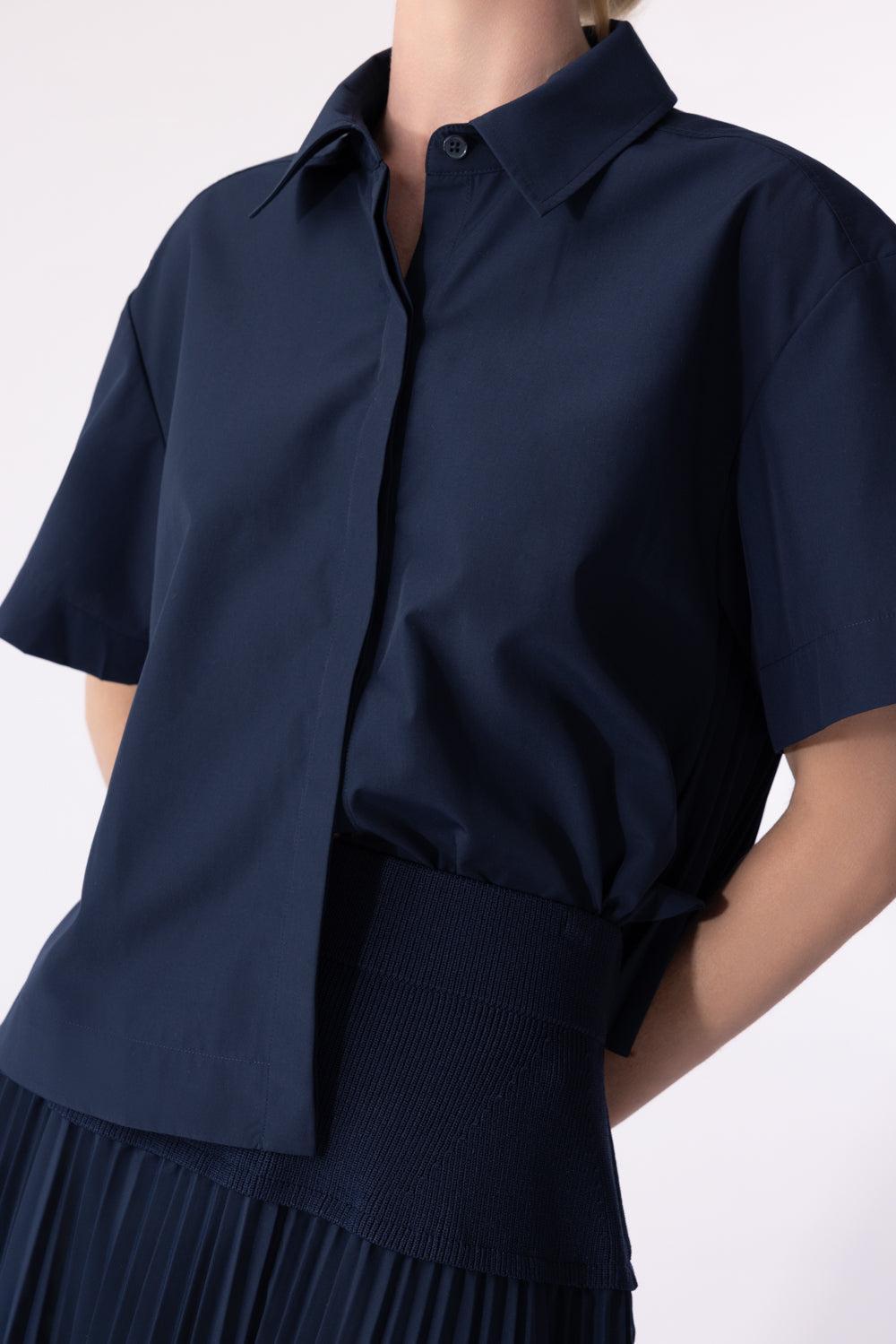 Bernie Shirt - Midnight-MIDNIGHT-XS-CLOTHINGTOPBLOUSE-SIMKHAI