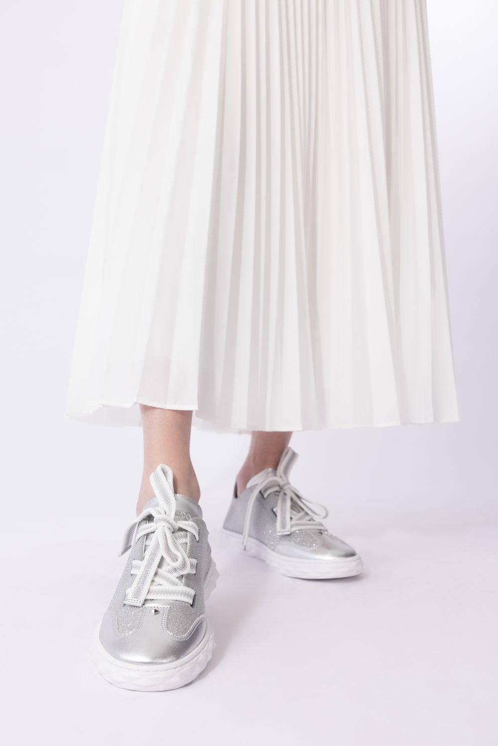 Diamond Sneaker-SILVER-36-SHOESNEAKER-JIMMY CHOO
