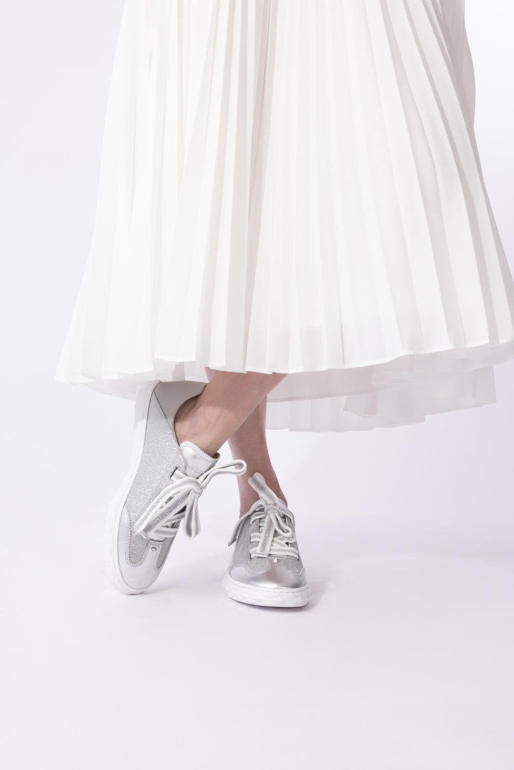 Diamond Sneaker-SILVER-36-SHOESNEAKER-JIMMY CHOO
