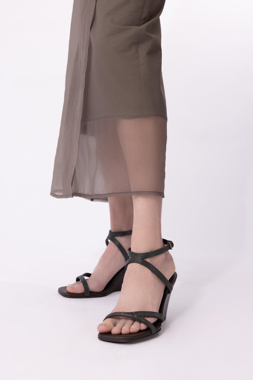 Monili Strap Wedge-BROWN-37-SHOESANDAL-BRUNELLO CUCINELLI