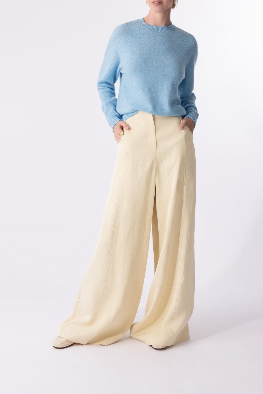 Shrunken Crewneck - Cameo Blue-CAMEOBLU-XS-CLOTHINGTOPSWEATER-MINNIE ROSE