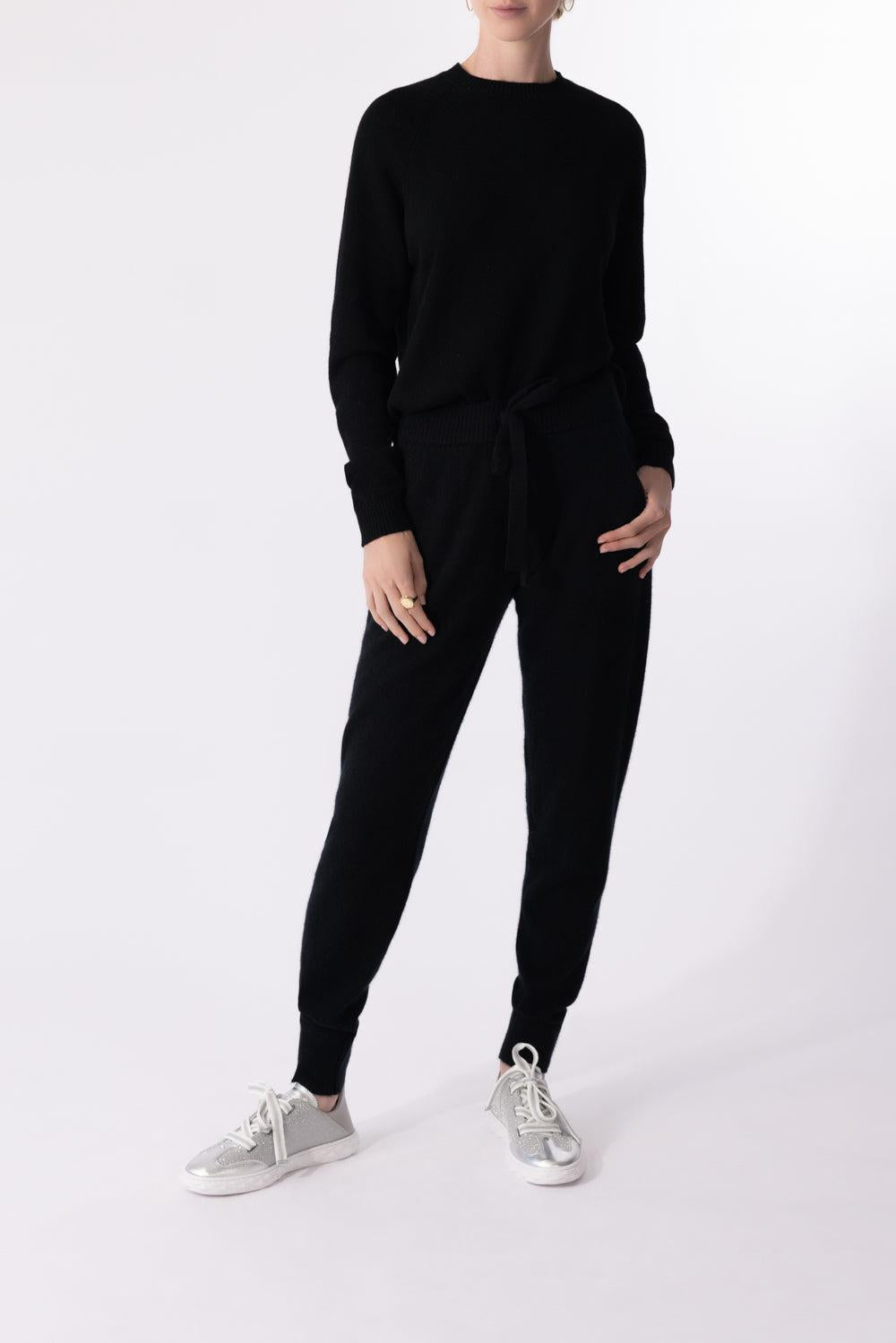 Classic Jogger - Black-BLACK-XS-CLOTHINGPANTCASUAL-MINNIE ROSE