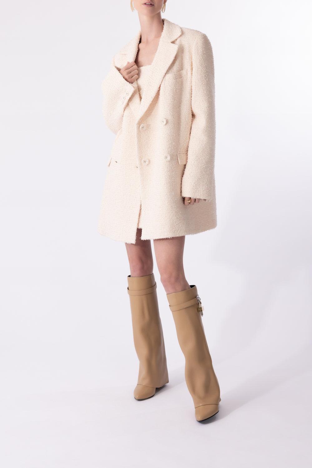 Shark Lock Boots - Beige-BEIGE-37.5-SHOEBOOT-GIVENCHY
