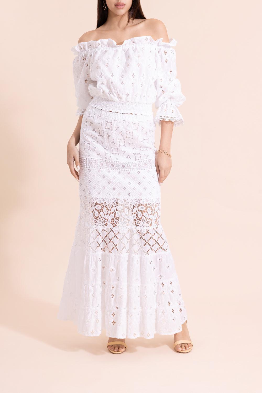 Rosmarino Blouse-WHITE-XS-CLOTHINGTOPBLOUSE-TEMPTATION POSITANO
