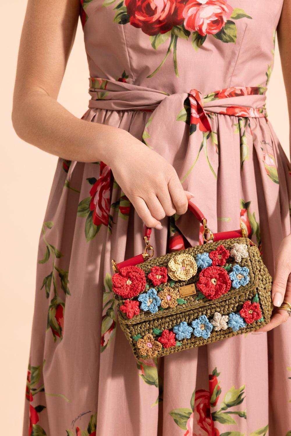 My Sicily Handbag - Green Multi-FLORAL-HANDBAGTOP HANDLE-DOLCE & GABBANA