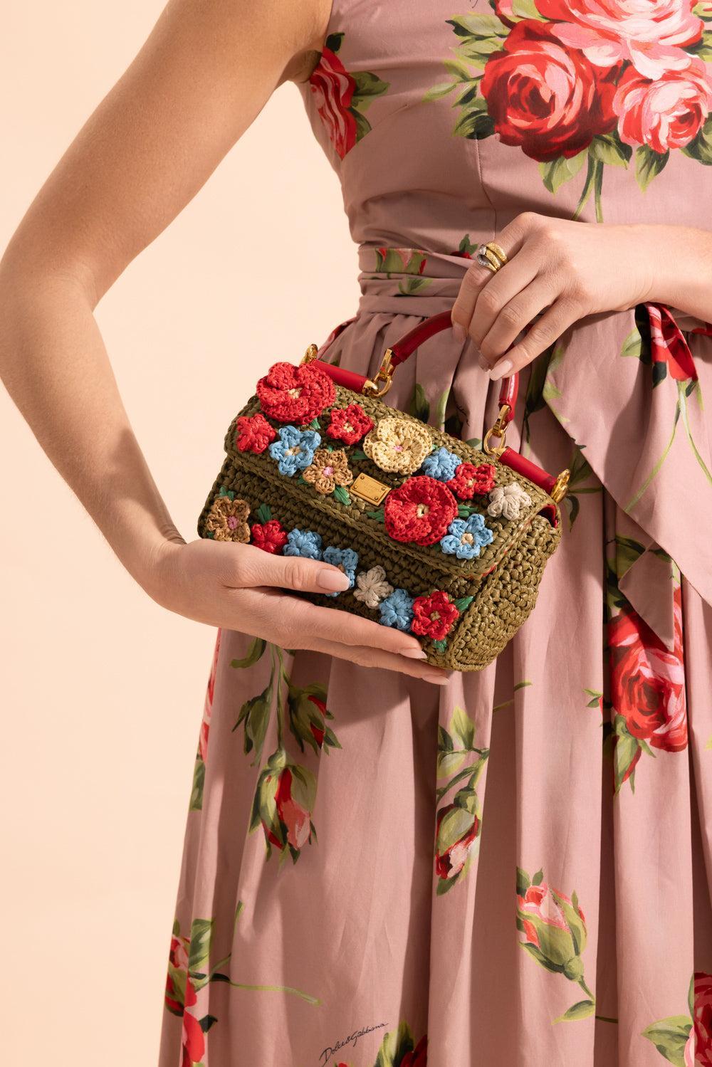 My Sicily Handbag - Green Multi-FLORAL-HANDBAGTOP HANDLE-DOLCE & GABBANA