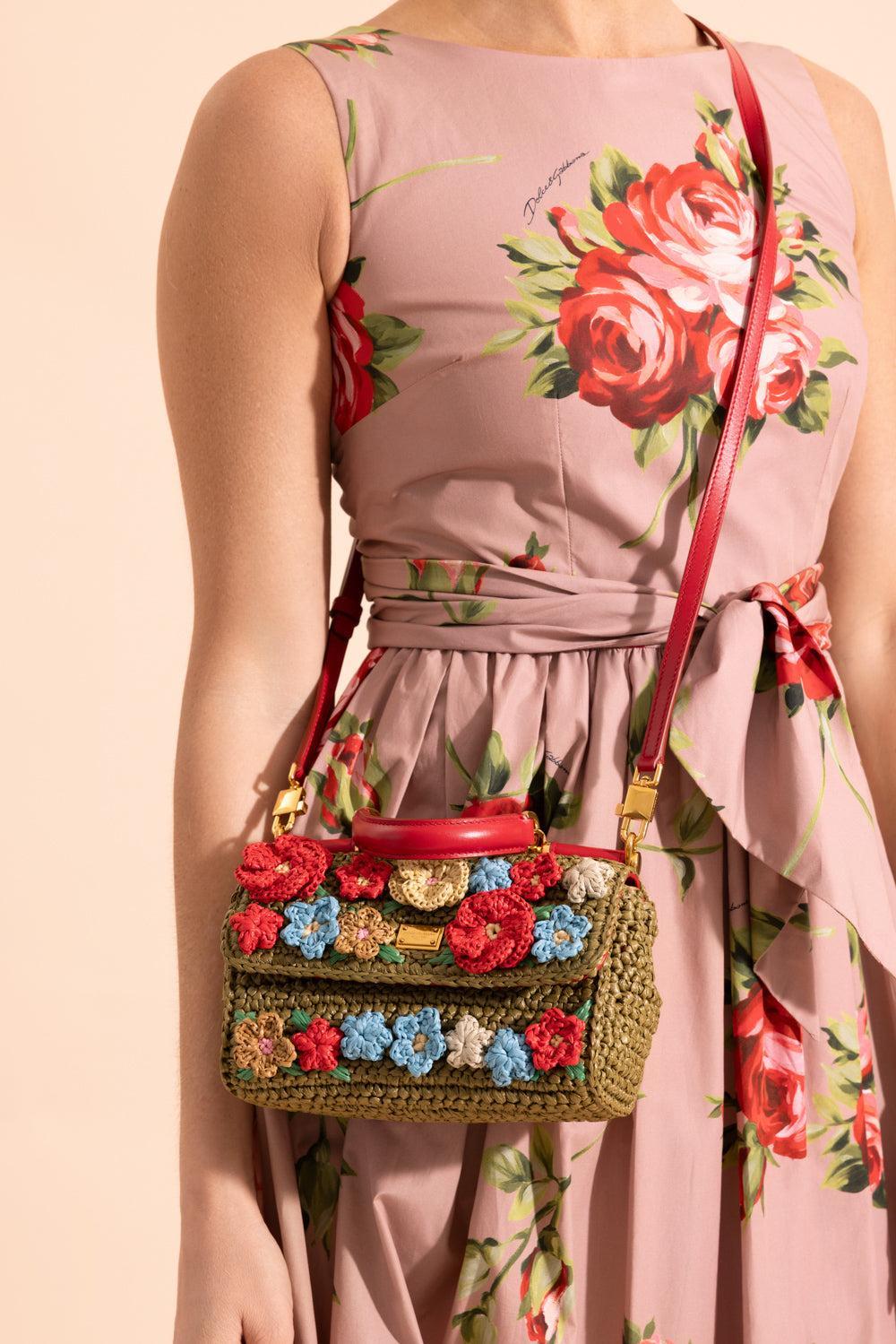 My Sicily Handbag - Green Multi-FLORAL-HANDBAGTOP HANDLE-DOLCE & GABBANA