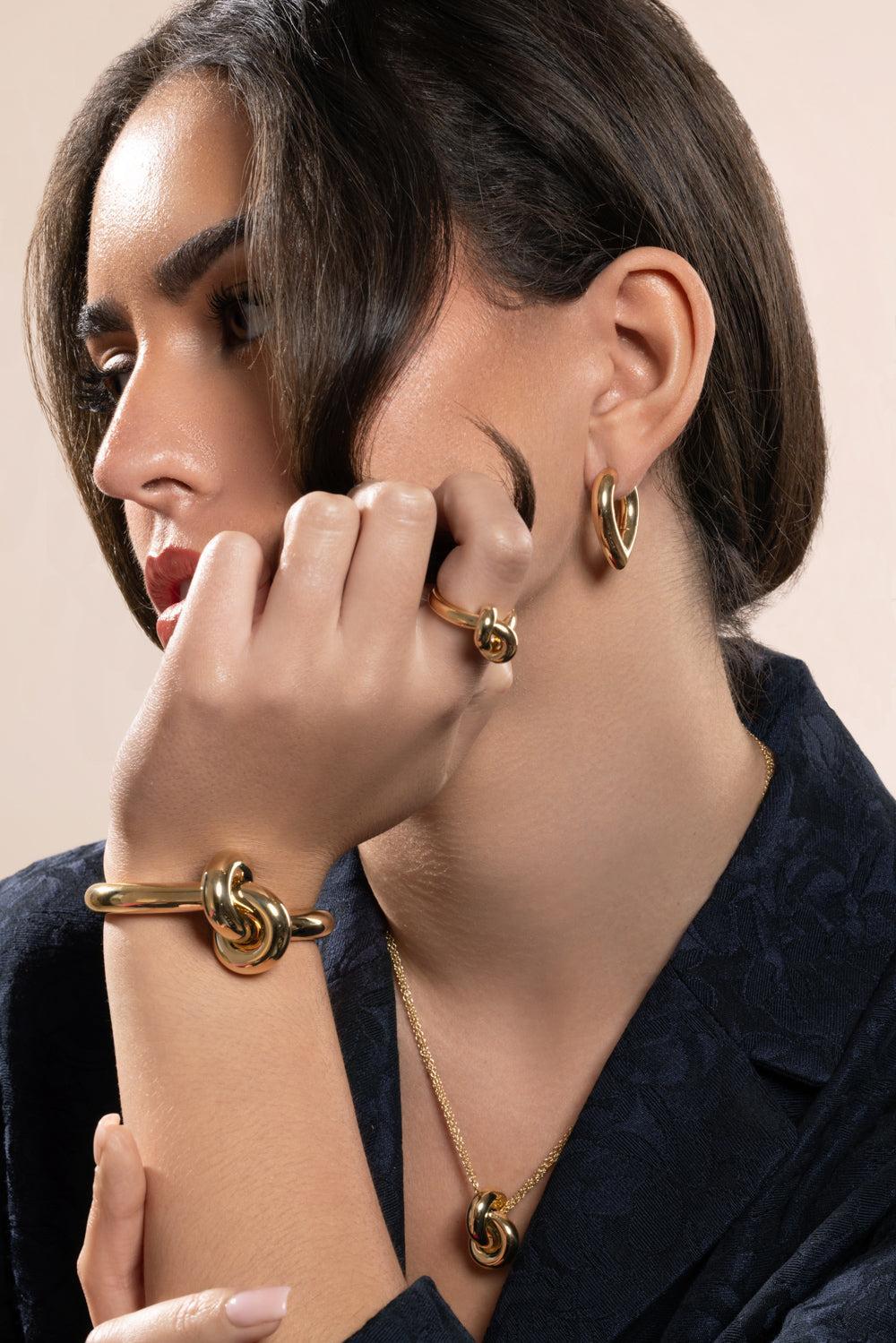 Big Drop Link Earrings-YELLOW GOLD-JEWELRYFINE JEWELEARRING-ENGELBERT 1920