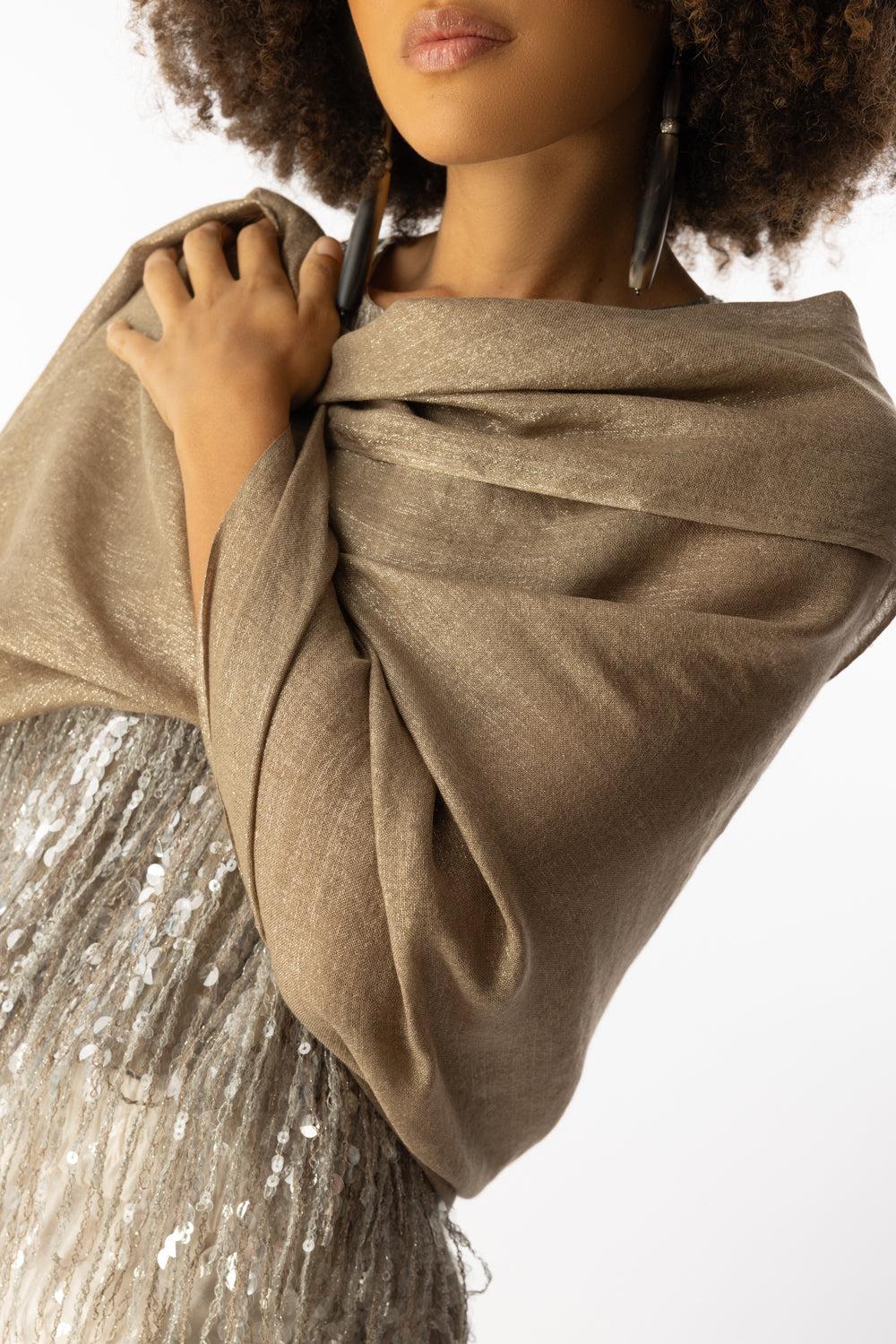 Lurex Scarf - Nutshell-NUTSHELL-O/S-ACCESSORIESCARVES-BRUNELLO CUCINELLI