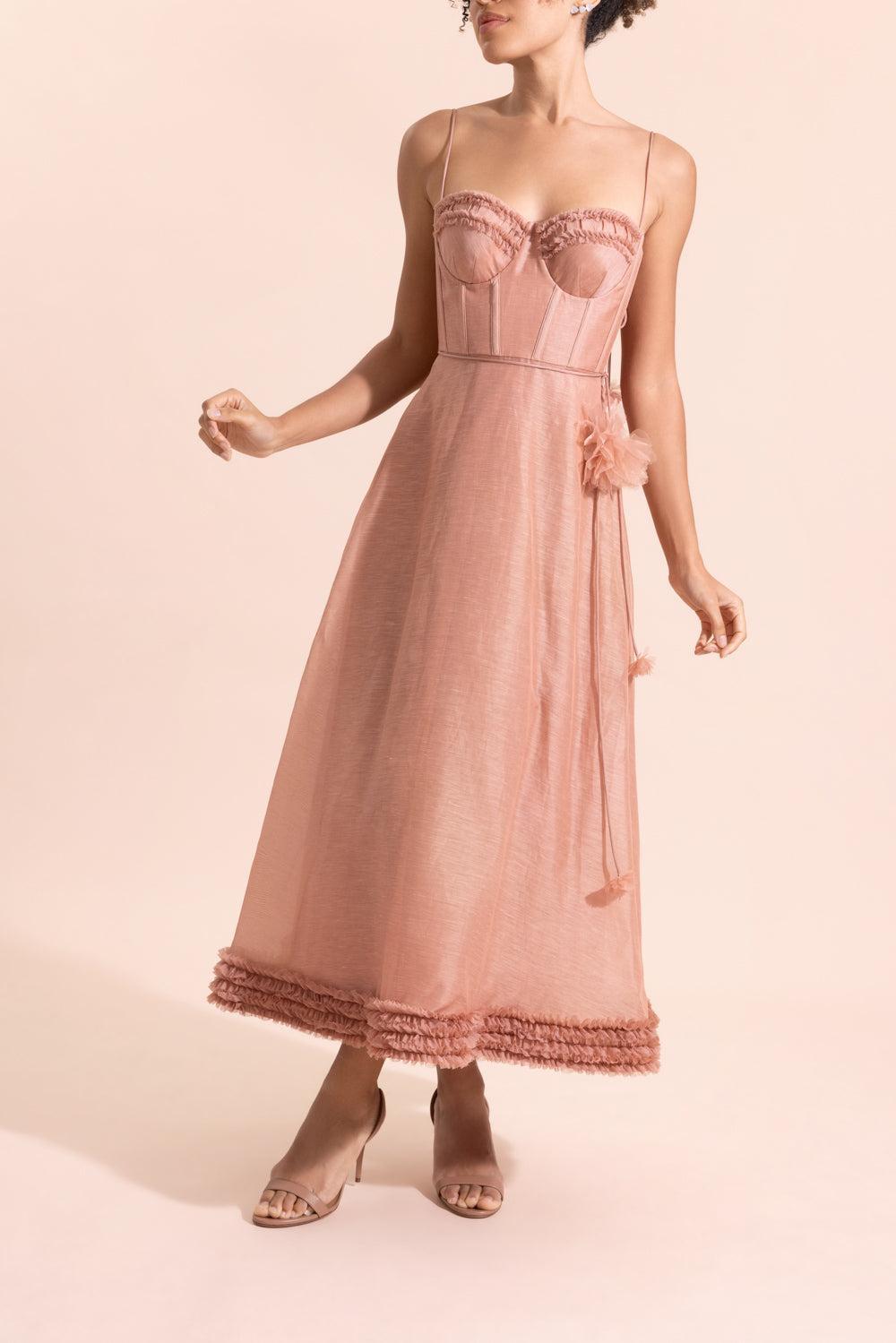 Luna Ruffle Midi Dress-PINK-0-CLOTHINGDRESSCASUAL-ZIMMERMANN