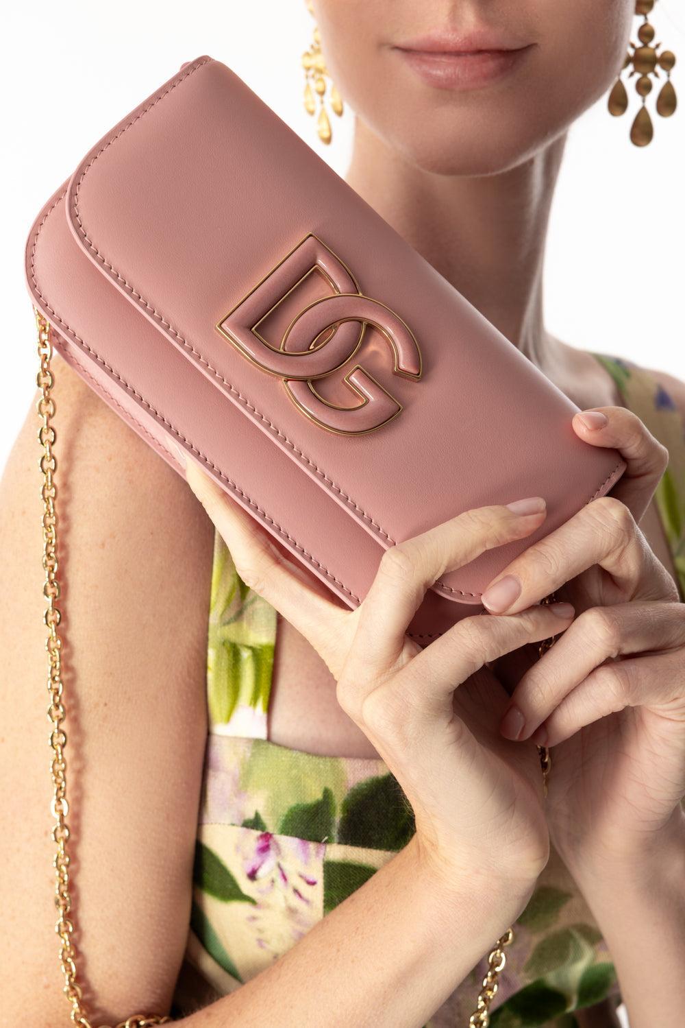3.5 Crossbody Bag - Patent Rosa-ROSA-O/S-HANDBAGSHOULDER-DOLCE & GABBANA