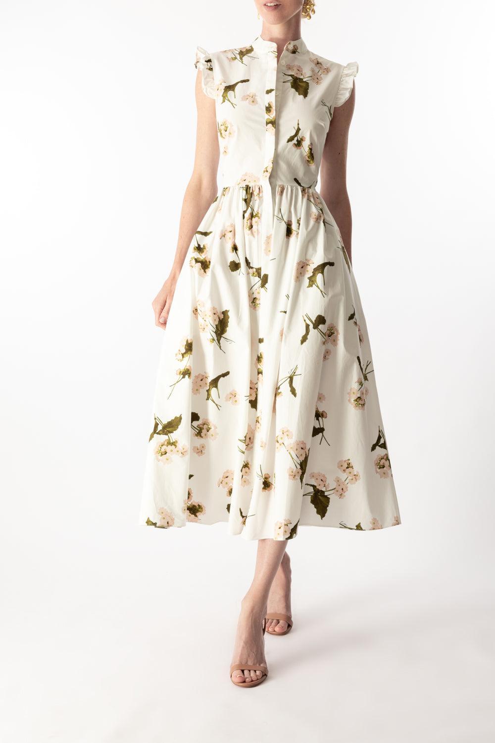 Sleeveless Flare Midi Dress-ELGARWHT-2-CLOTHINGDRESSCASUAL-ERDEM