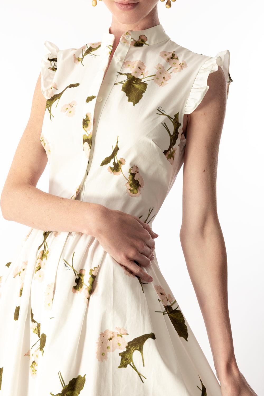 Sleeveless Flare Midi Dress-ELGARWHT-2-CLOTHINGDRESSCASUAL-ERDEM