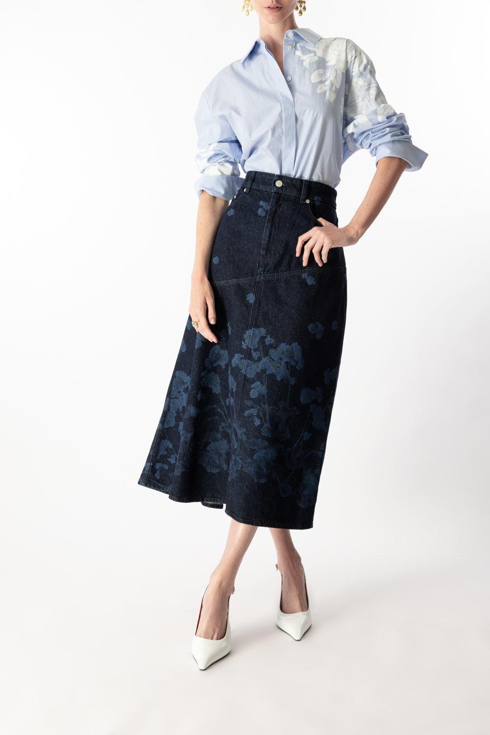 Draped Midi Skirt-ELGARIND-4-CLOTHINGSKIRTMIDI-ERDEM