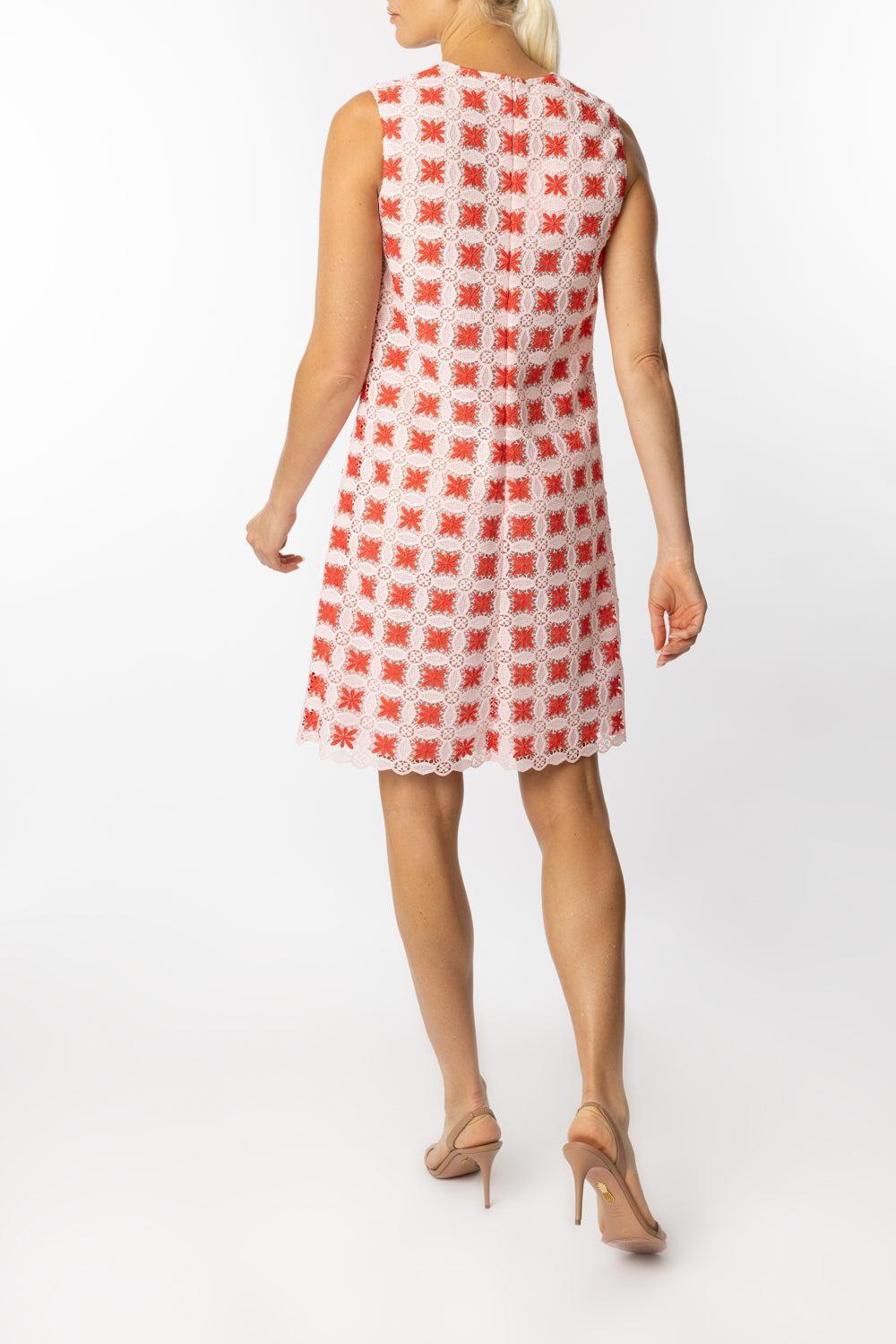 Sleeveless Mini Dress-ROSE/RED-40-CLOTHINGDRESSCASUAL-GIAMBATTISTA VALLI
