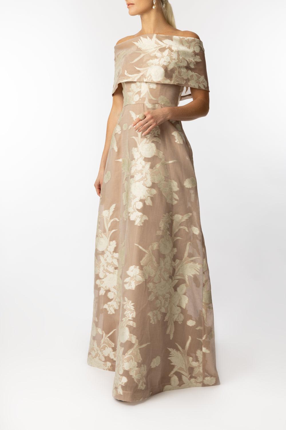 Deedie Gown-NUDE-4-CLOTHINGDRESSGOWN-LELA ROSE
