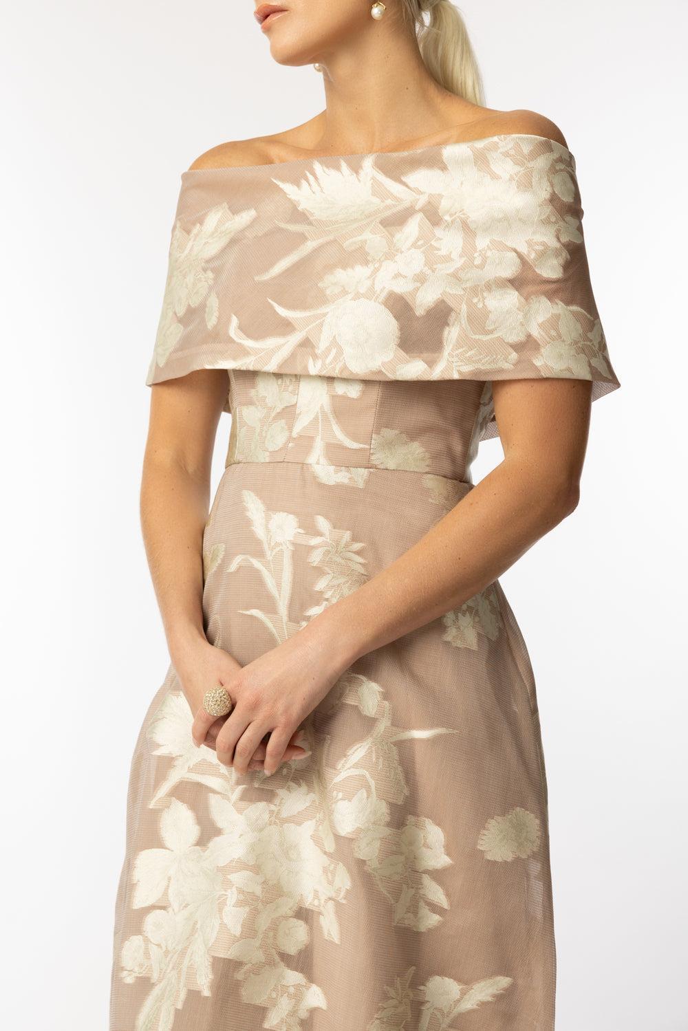 Deedie Gown-NUDE-4-CLOTHINGDRESSGOWN-LELA ROSE