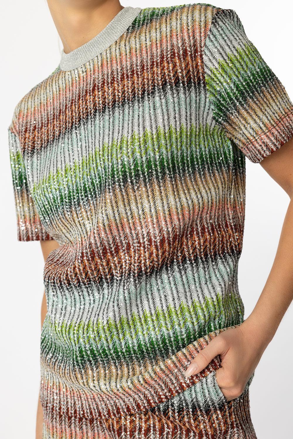 Short Sleeve Knit T-Shirt-GRNRDSKY-XS-CLOTHINGTOPT-SHIRT-MISSONI