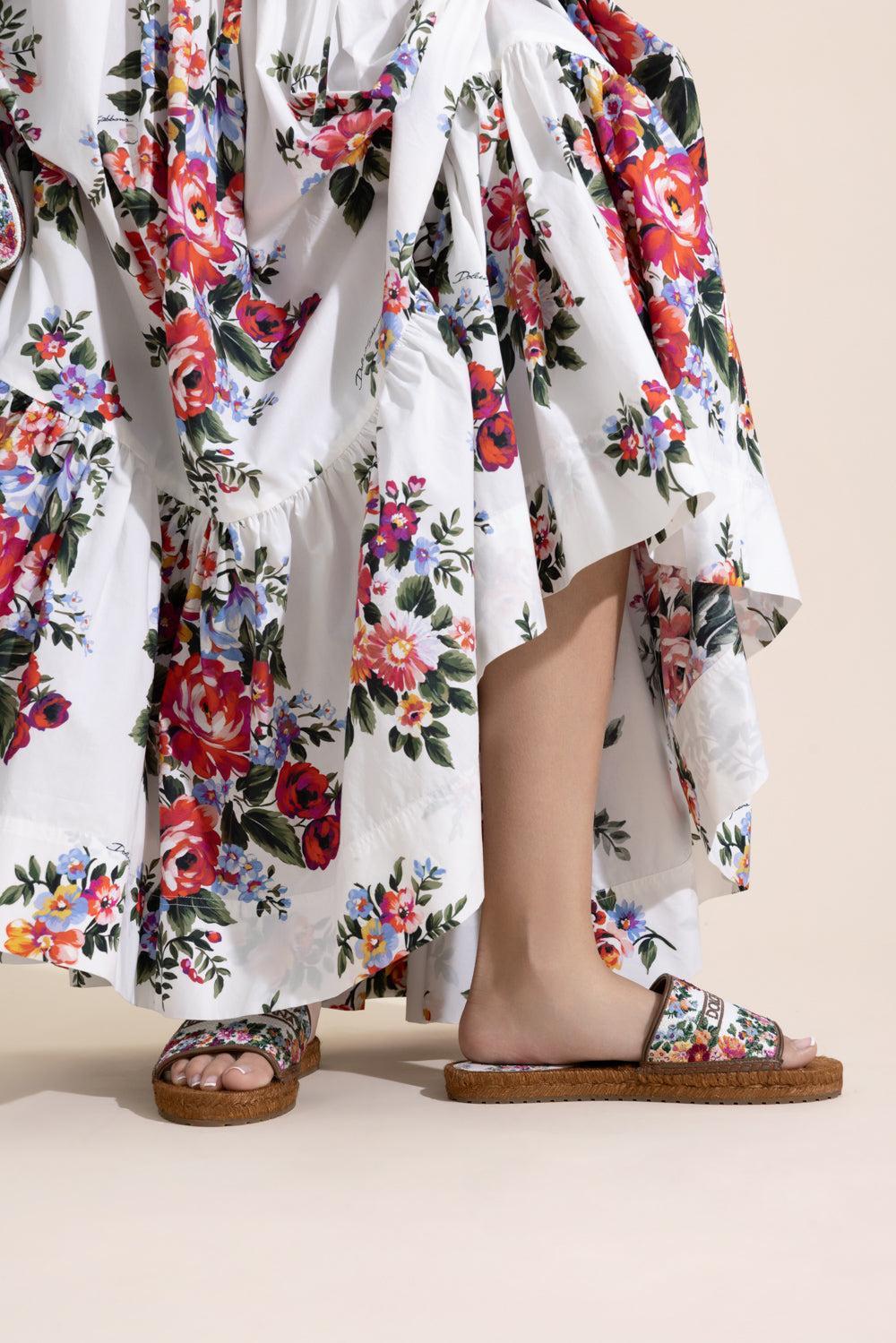 Embroidered Espadrille Slide-FLORAL-36-SHOESANDAL-DOLCE & GABBANA