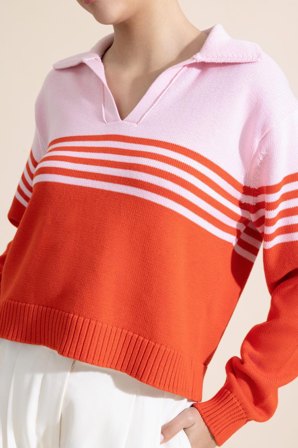 Jules Polo - Lobster Stripe-STRIPE-XS-CLOTHINGTOPKNITS-SIMKHAI
