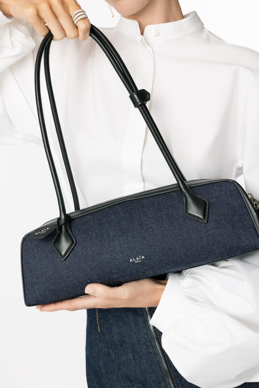 Medium Le Teckel Bag-BLEUDENM-O/S-HANDBAGTOP HANDLE-ALAÏA