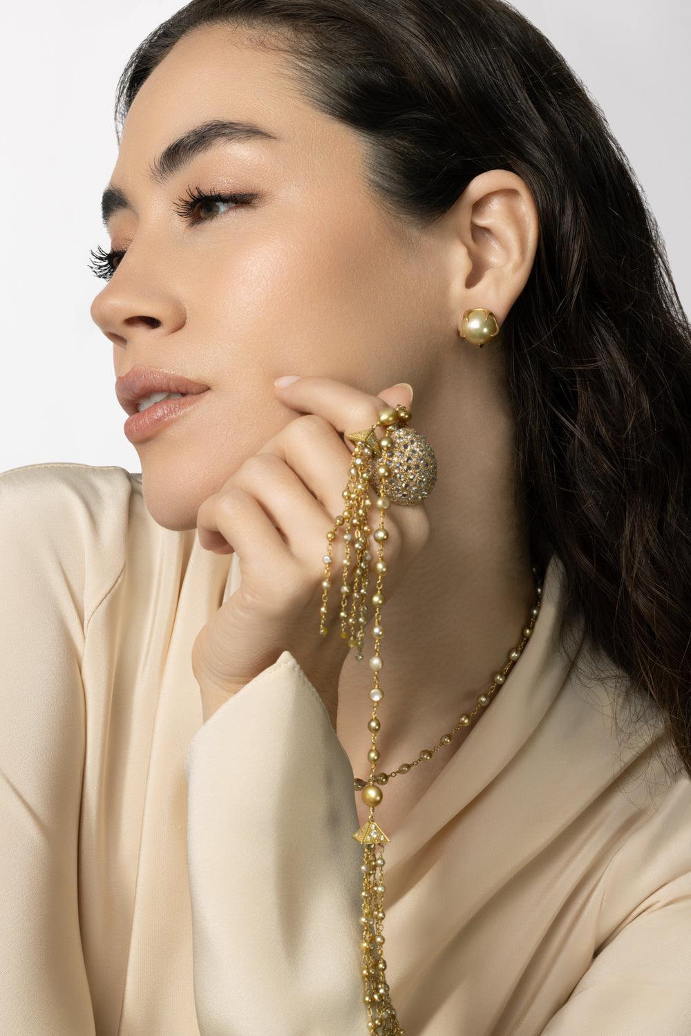 Not Your Grandmother Pearl Earrings-YELLOW GOLD-JEWELRYFINE JEWELEARRING-PARULINA