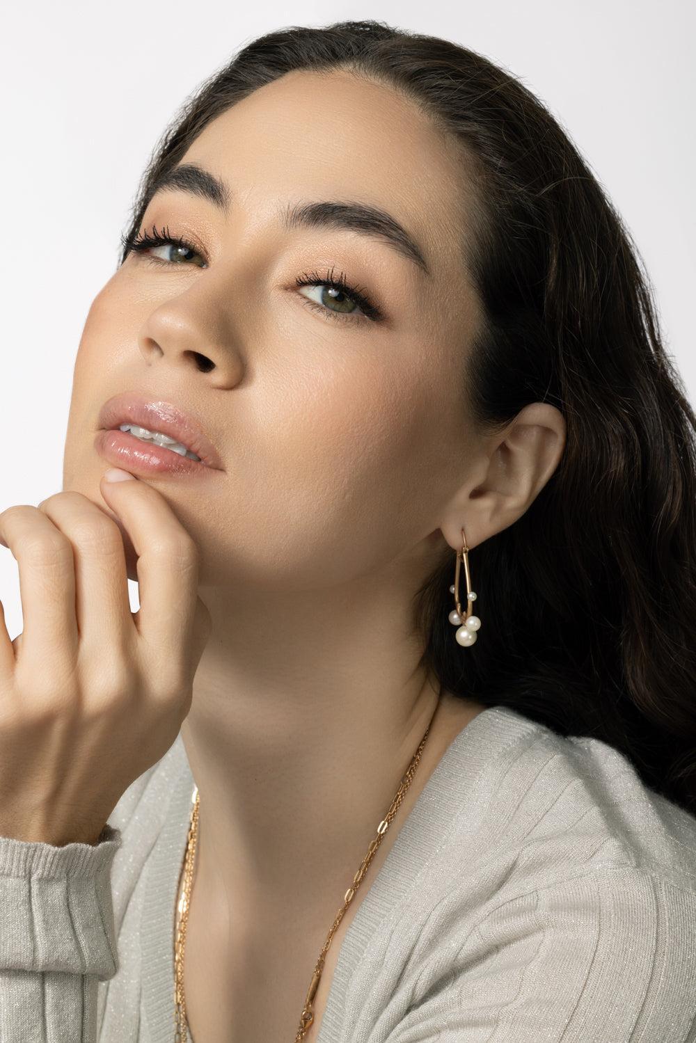 Pearl Diamond Serengeti Earrings-YELLOW GOLD-S-JEWELRYFINE JEWELEARRING-PARULINA
