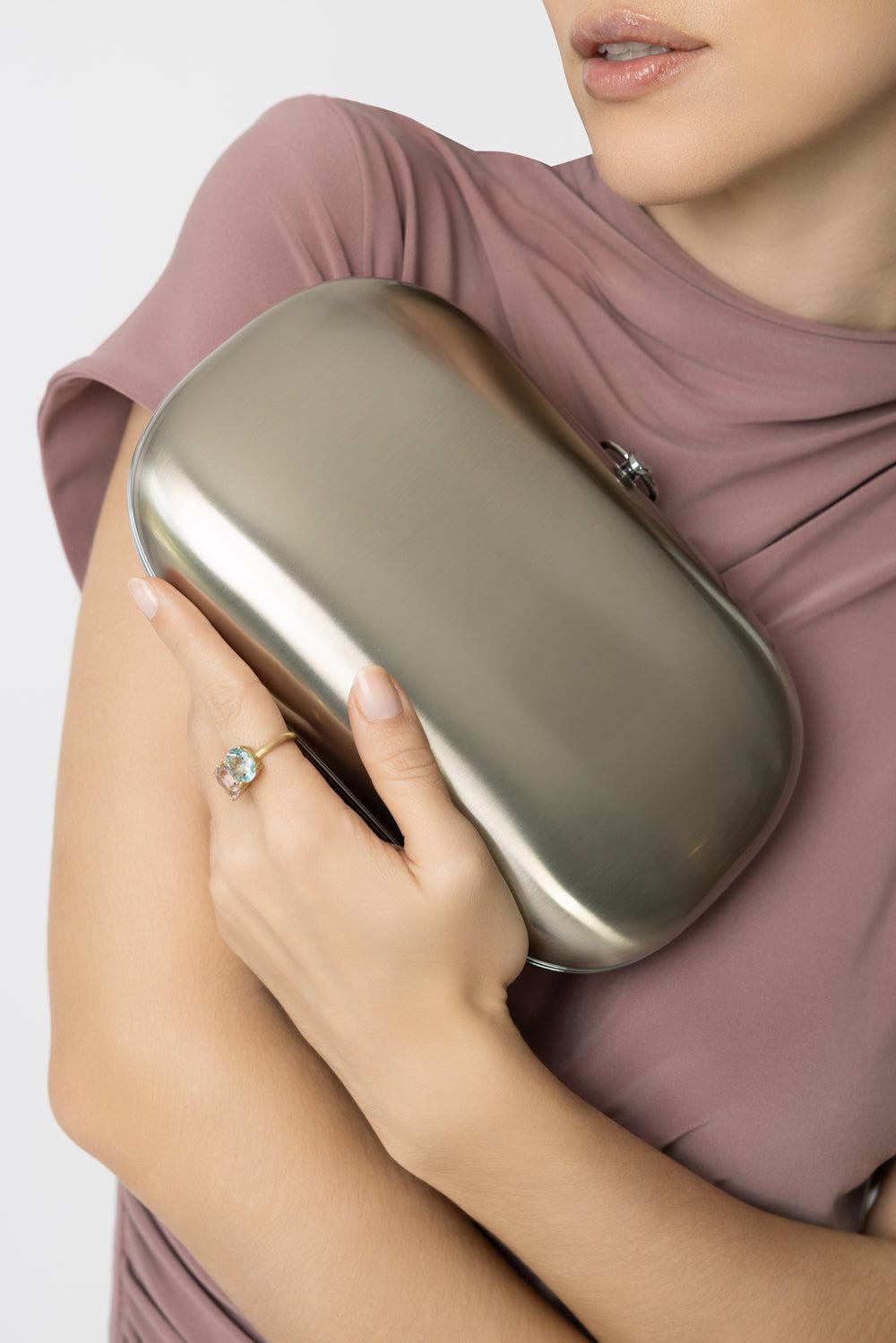 Elina Plus Clutch - Satin White Rose-STNWHRSE-HANDBAGCLUTCHES-JEFFREY LEVINSON
