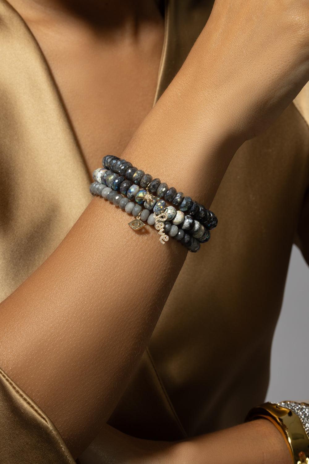 Small Starburst Mystic Labradorite Charm Bracelet-YELLOW GOLD-JEWELRYFINE JEWELBRACELET O-SYDNEY EVAN